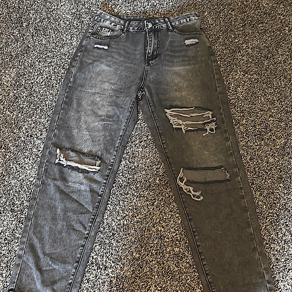 Shein Grey Straight jeans